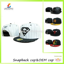 Chapeau de sport personnalisé à 6 panneaux snapback, chapeaux et casquettes unisex, casque hip hop